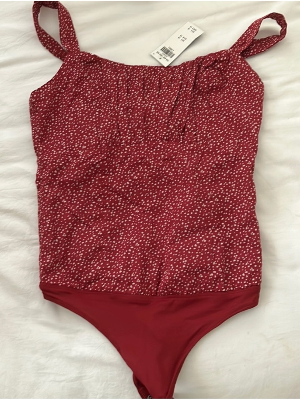 Abercrombie and Fitch Red Bodysuit